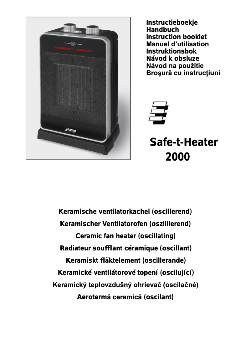 Página 1 del manual Manual de usuario Euromac Safe-t-Heater 2000