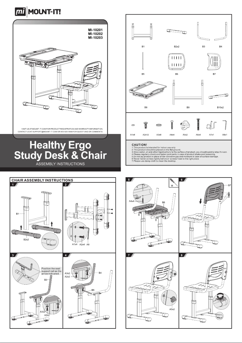Page 1 de la notice Manuel utilisateur Mount-It! MI-10201
