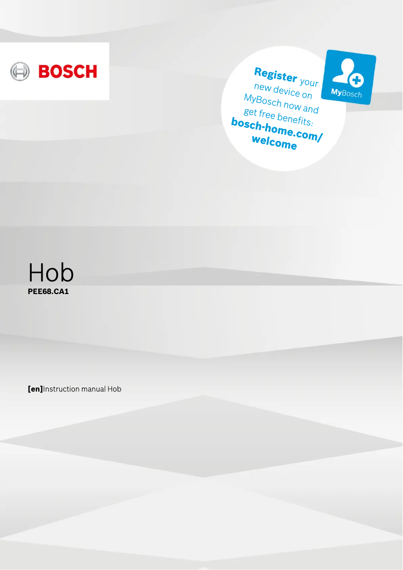 Page 1 de la notice Manuel utilisateur Bosch PEE689CA1