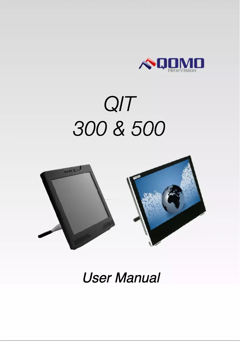 Image de la première page du manuel de l'appareil QIT500