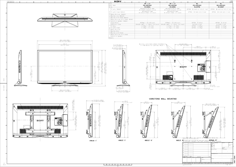 Image de la première page du manuel de l'appareil Bravia KDL-42EX440