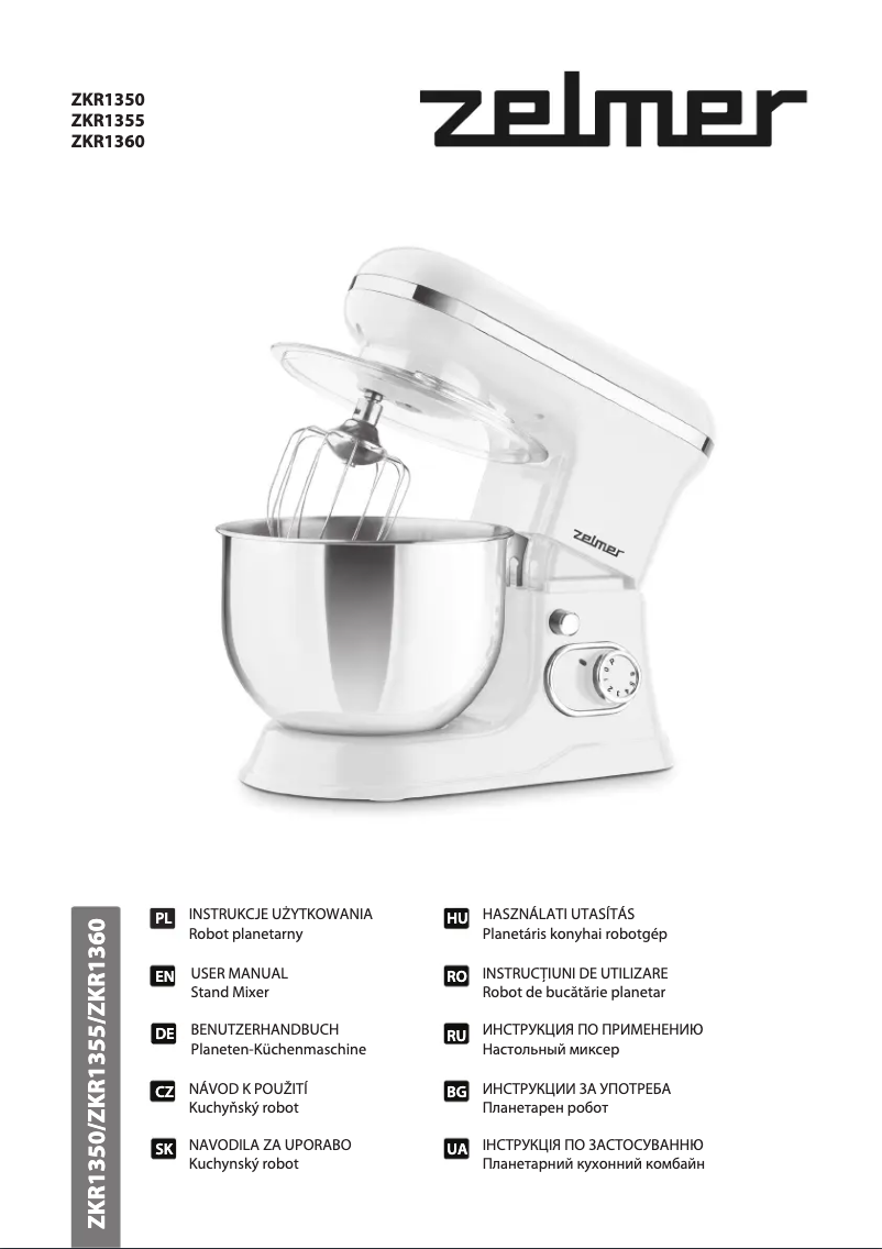 Page 1 de la notice Manuel utilisateur Zelmer ZKR1360