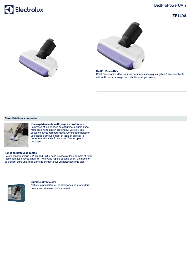 Página 1 del manual Manual de usuario Electrolux ZE149A