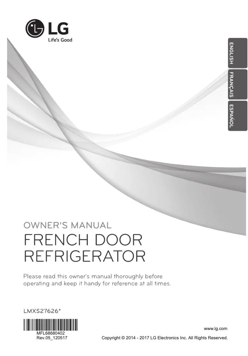 Page n°1 - Manuel utilisateur LG LMXS27626D