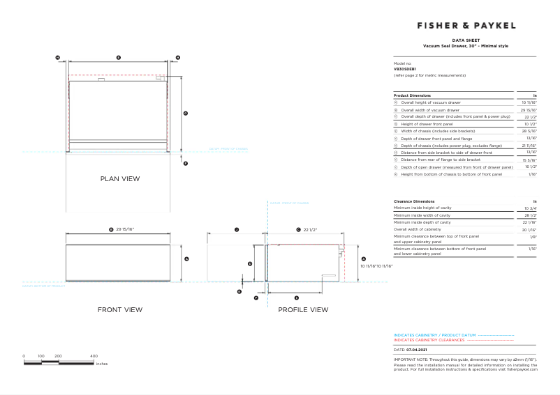 Image de la première page du manuel de l'appareil VB30SDEB1