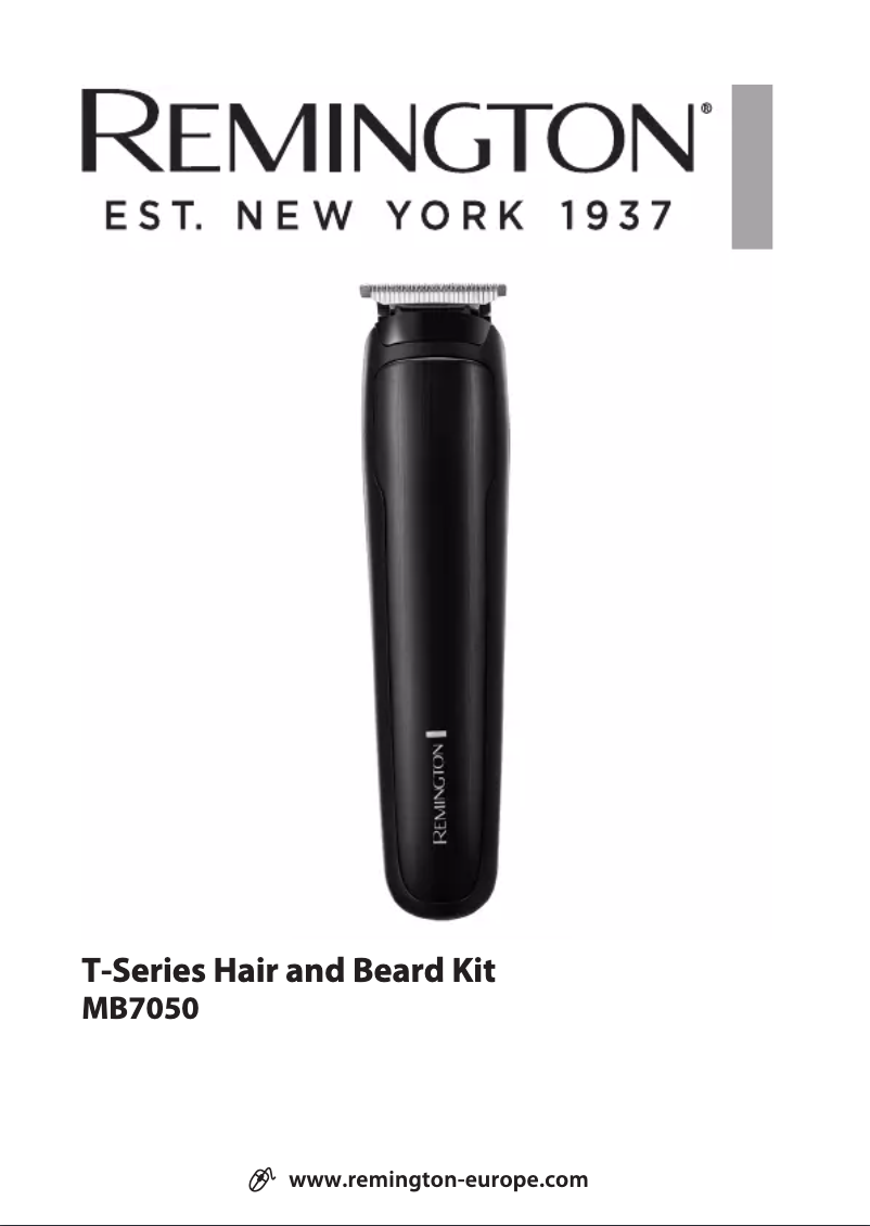 Page n°1 - Manuel utilisateur Remington T-Series MB7050