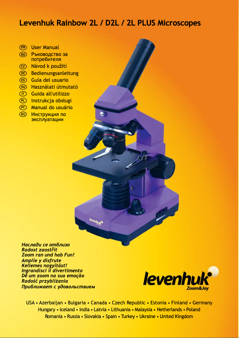 Page n°1 - Manuel utilisateur Levenhuk Rainbow 2L