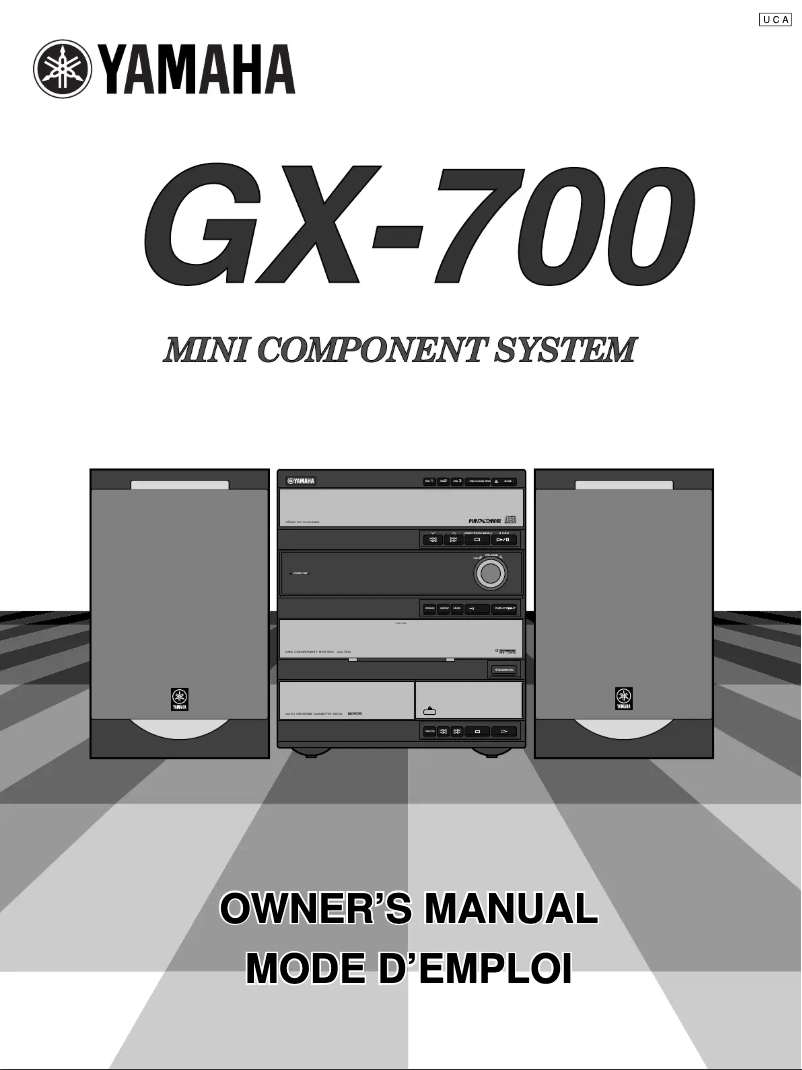 Image de la première page du manuel de l'appareil GX-700