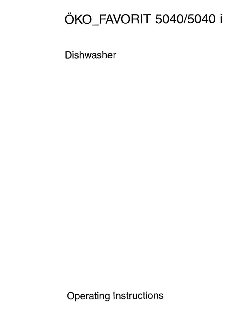 Imagen de la primera página del manual del dispositivo Favorit 5040 i D