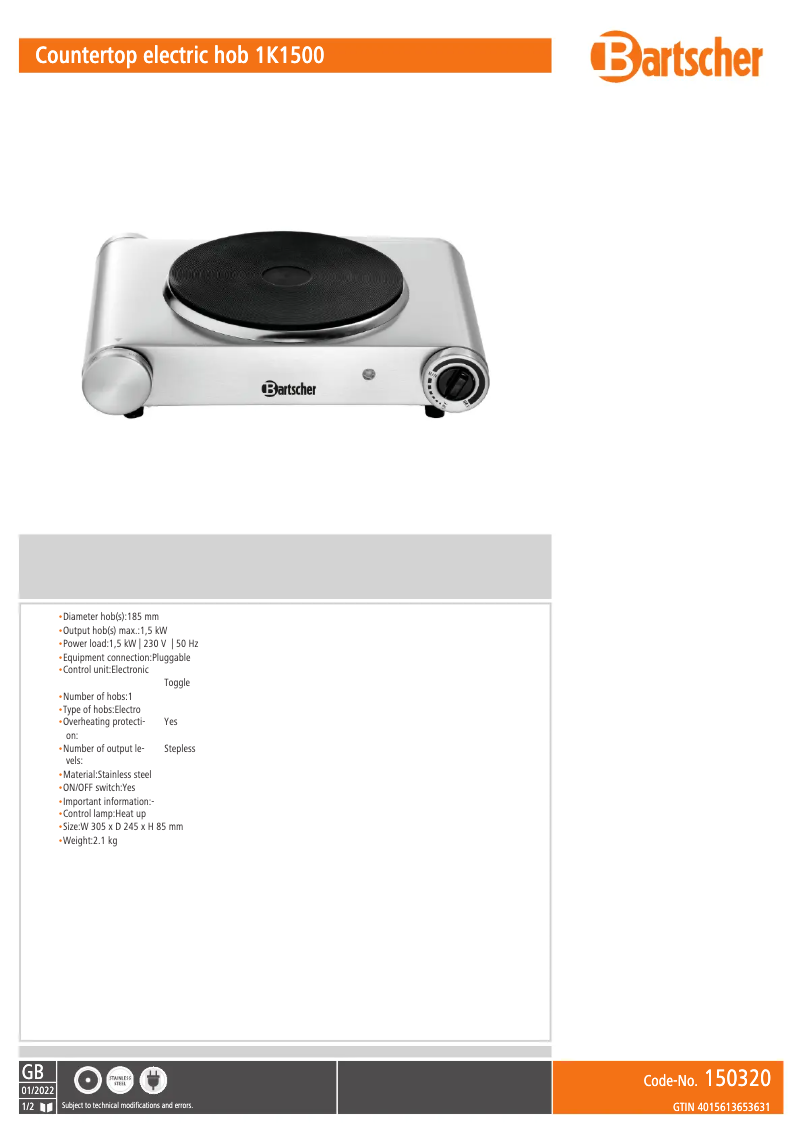 Image de la première page du manuel de l'appareil 150320