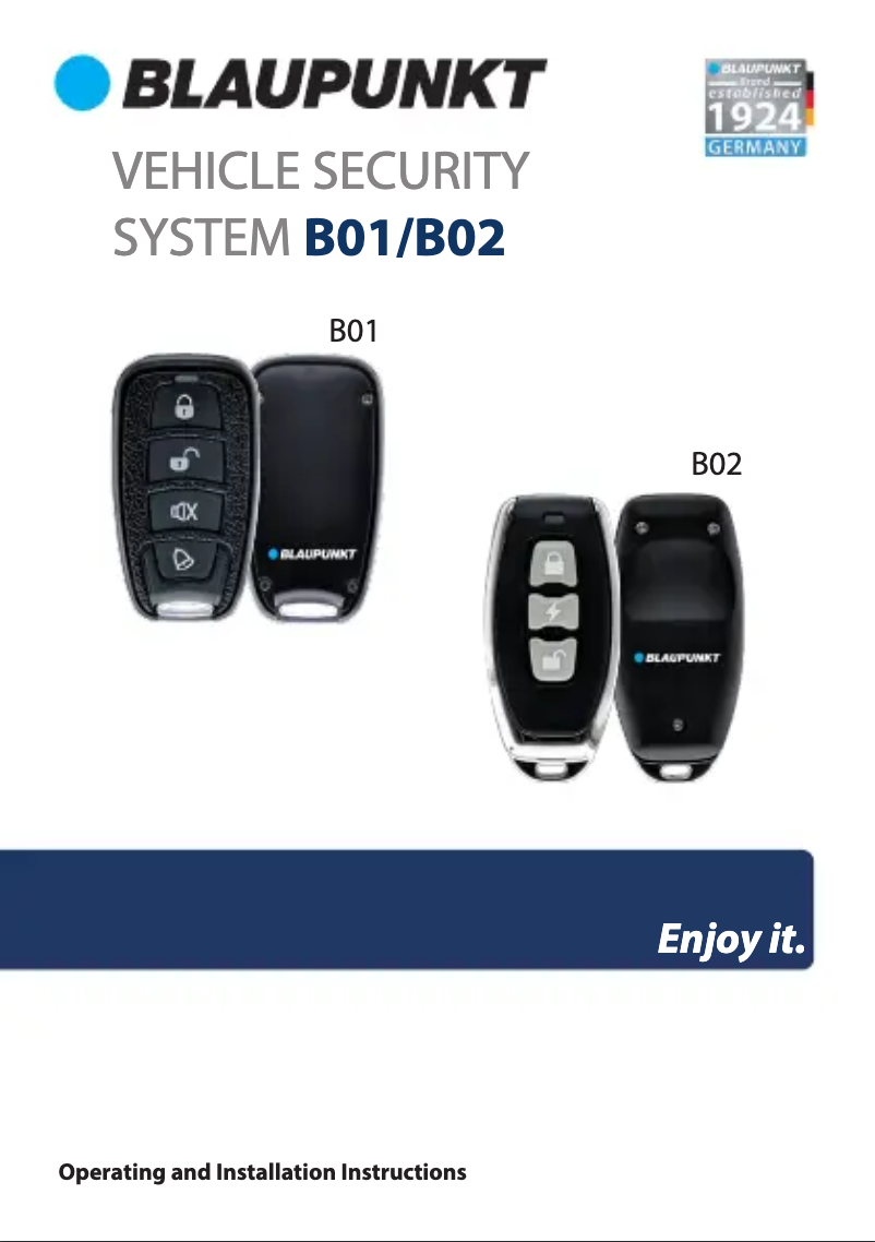 Página 1 del manual Manual de usuario Blaupunkt B02