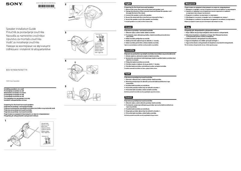 Page 1 de la notice Guide de démarrage rapide Sony BDV-N590