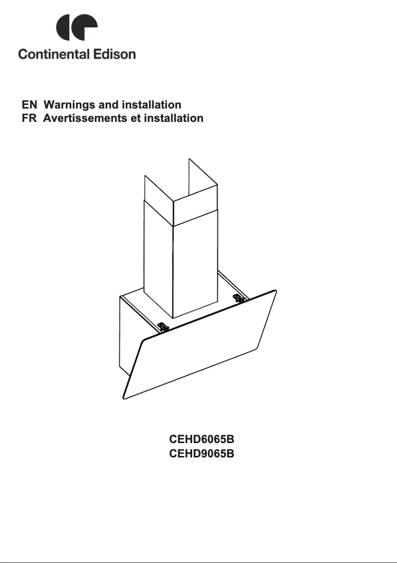 Image de la première page du manuel de l'appareil CEHD9065B