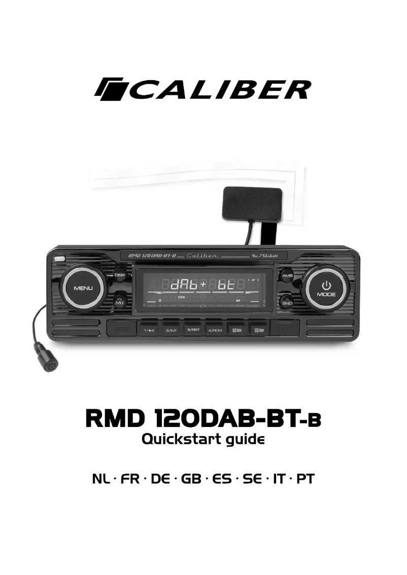 Page 1 de la notice Manuel utilisateur Caliber RMD120DAB-BT-B