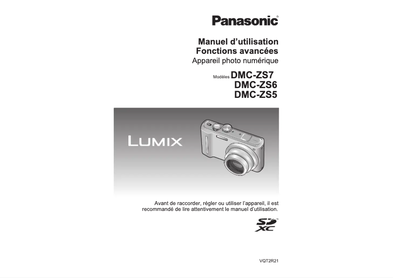 First page image of the manual for Lumix DMC-ZS5
