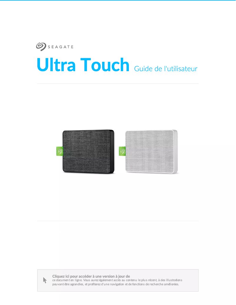 Page n°1 - Manuel utilisateur Seagate Backup Plus Ultra Touch
