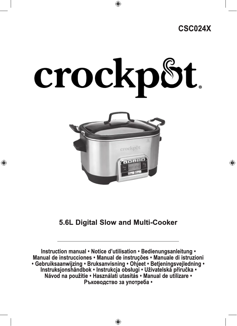 Image de la première page du manuel de l'appareil CSC024X