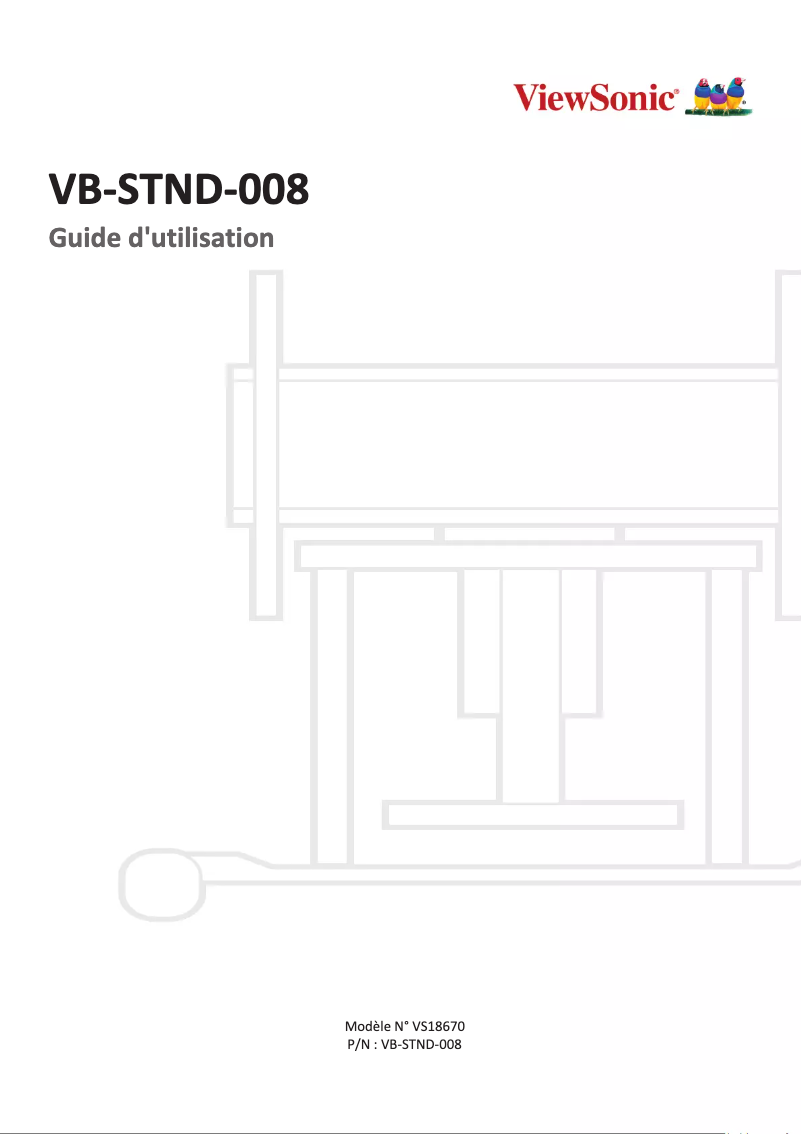 Page n°1 - Manuel utilisateur Viewsonic VB-STND-008