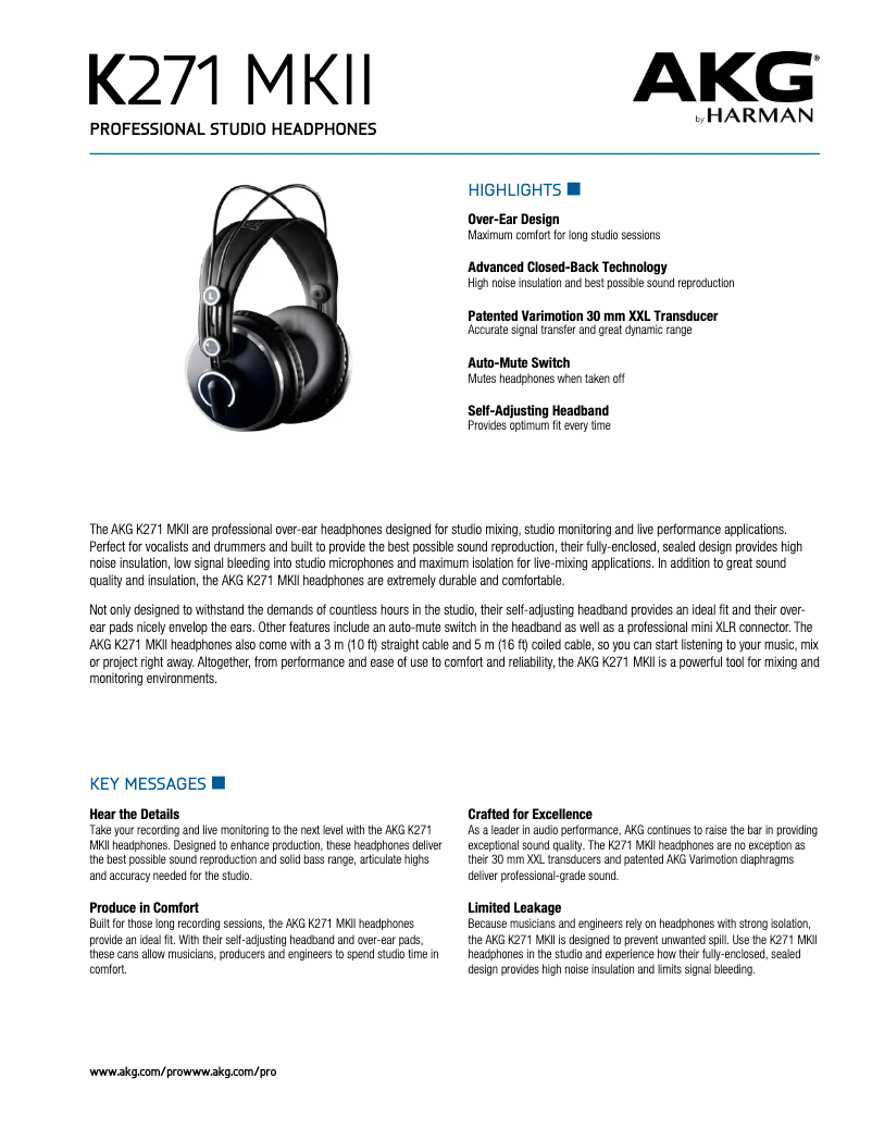 Imagen de la primera página del manual del dispositivo K271 MKII