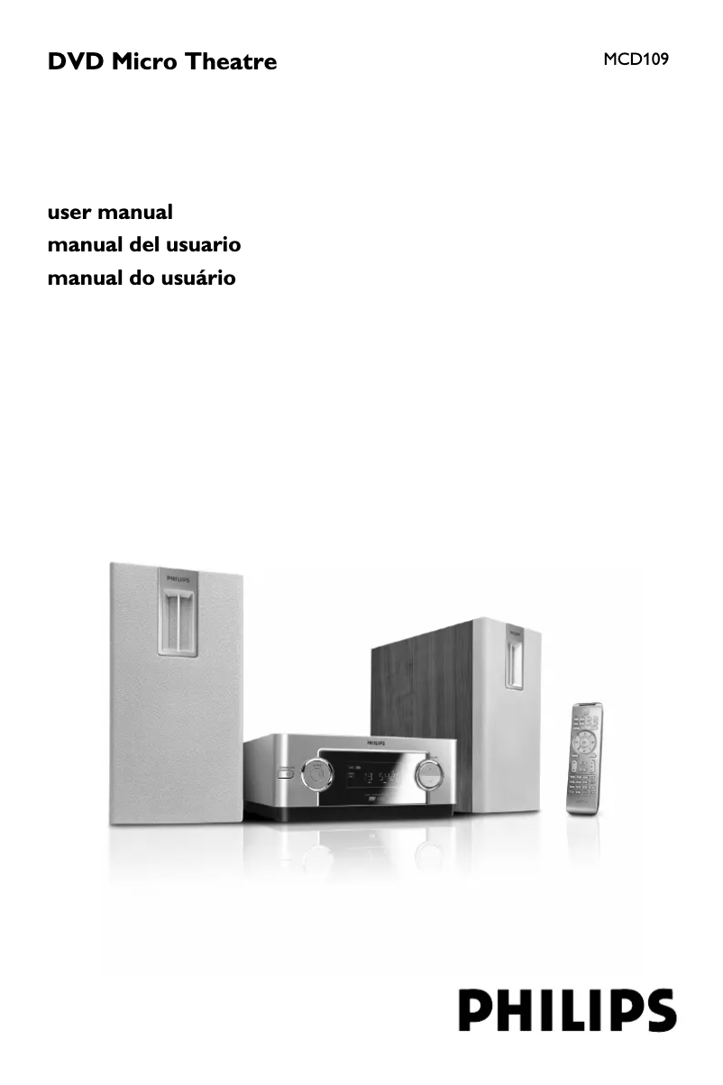 Imagen de la primera página del manual del dispositivo MCD109