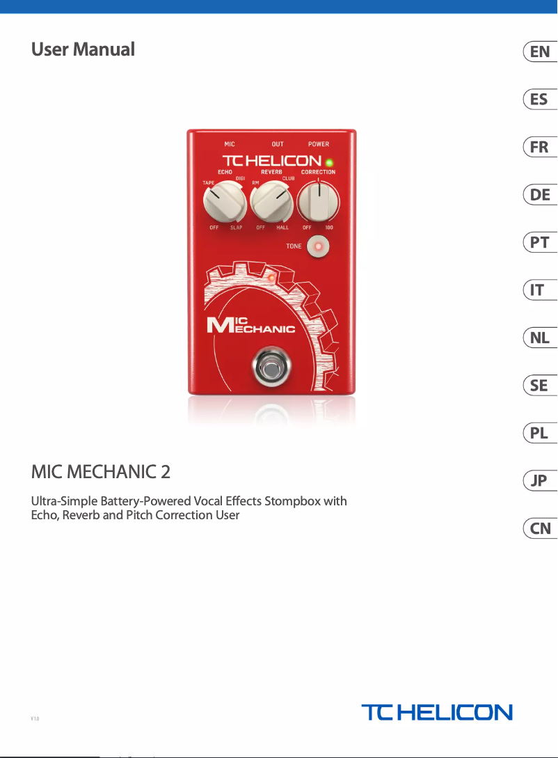 Image de la première page du manuel de l'appareil Mic Mechanic 2