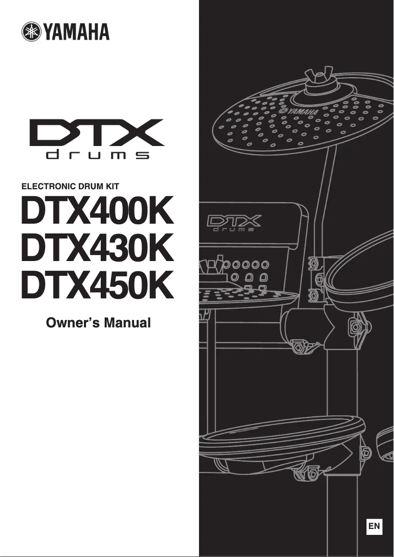 Page n°1 - Manuel utilisateur Yamaha DTX430K