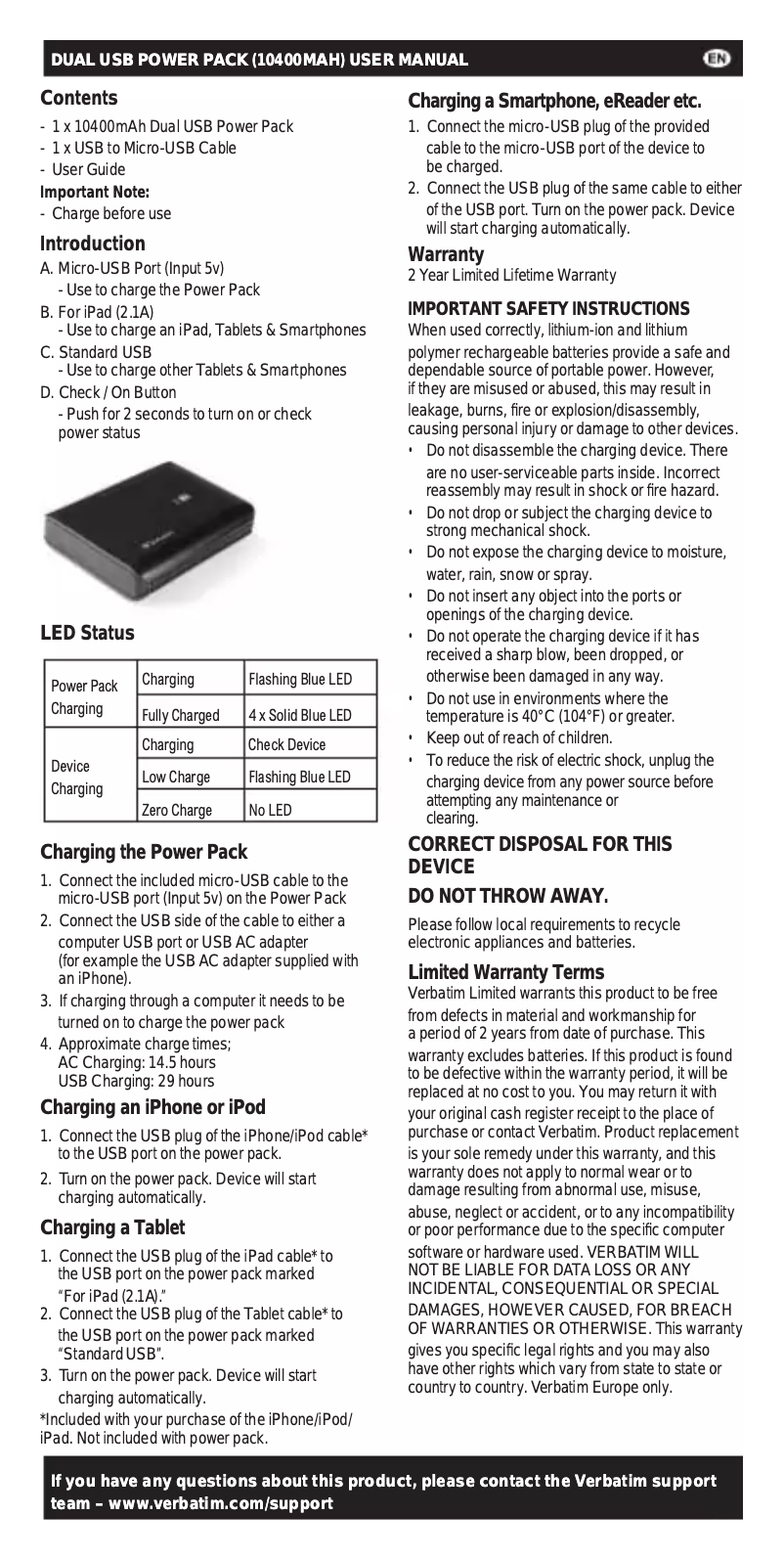 Image de la première page du manuel de l'appareil 49952