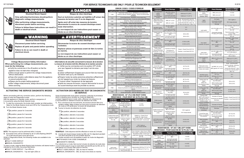 Página 1 del manual Diagrama de cableado KitchenAid KFDC558JYP