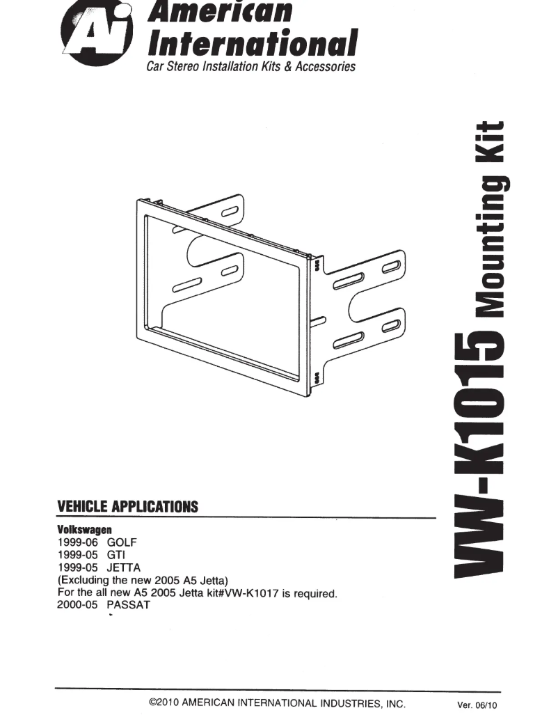 Page 1 de la notice Manuel utilisateur American International VWK1015