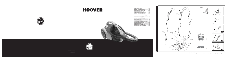 Page n°1 - Manuel utilisateur Hoover SE81_SE02011
