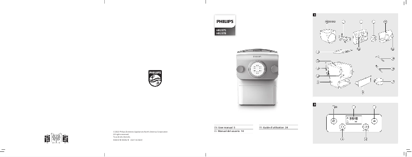 Page 1 de la notice Manuel utilisateur Philips Avance Collection HR2378