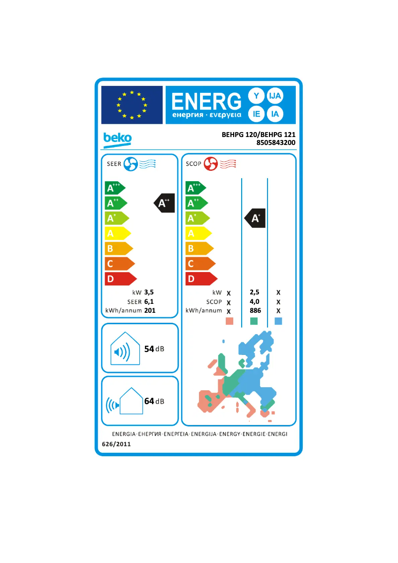 Image de la première page du manuel de l'appareil BEHPG 120/ BEHPG 121