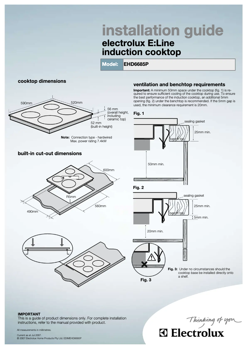 Image de la première page du manuel de l'appareil EHD 6685 P