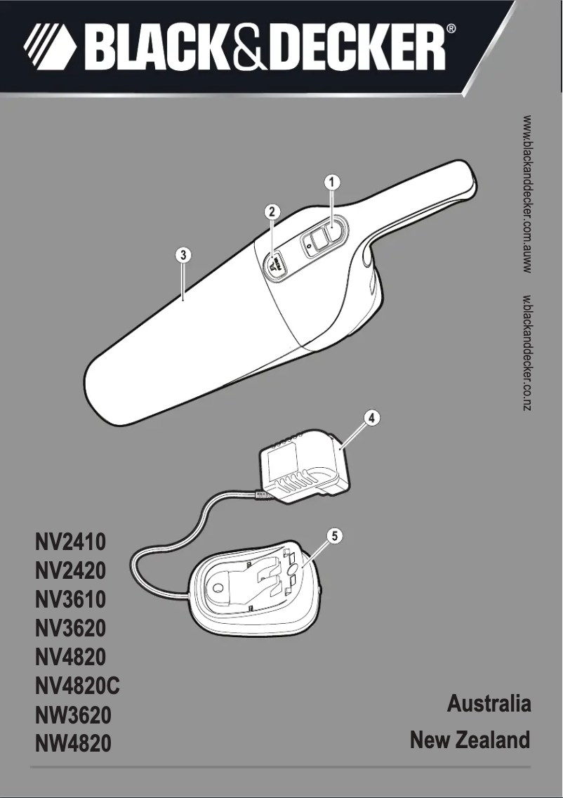 Page 1 de la notice Manuel utilisateur Black & Decker NW3620