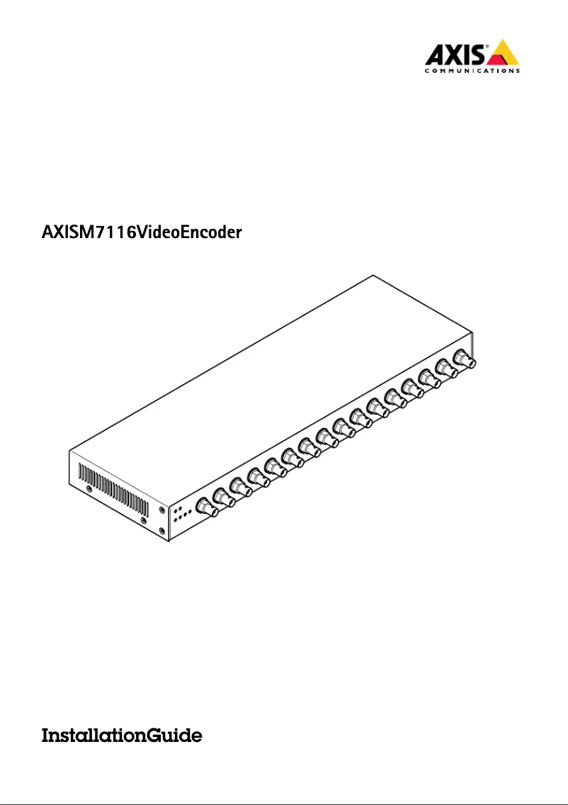 Image de la première page du manuel de l'appareil M7116