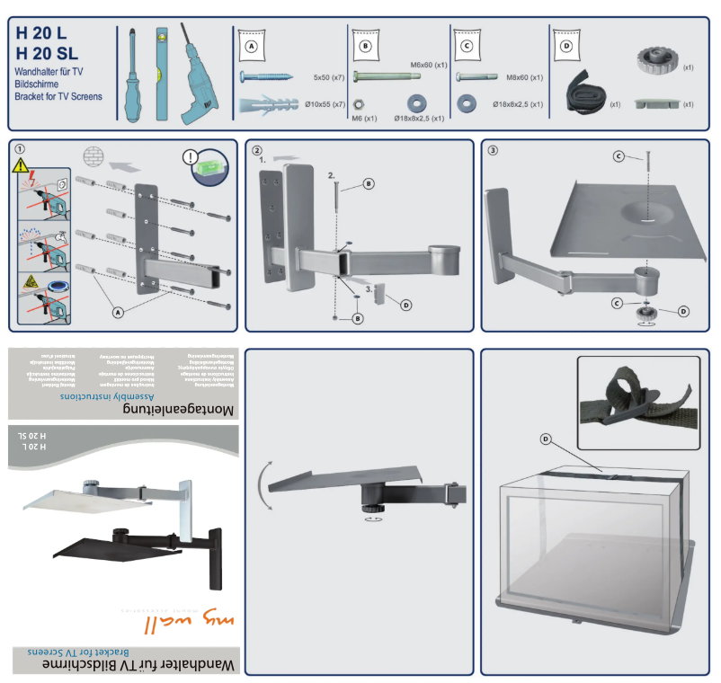 Page 1 de la notice Manuel utilisateur My Wall H 20 L