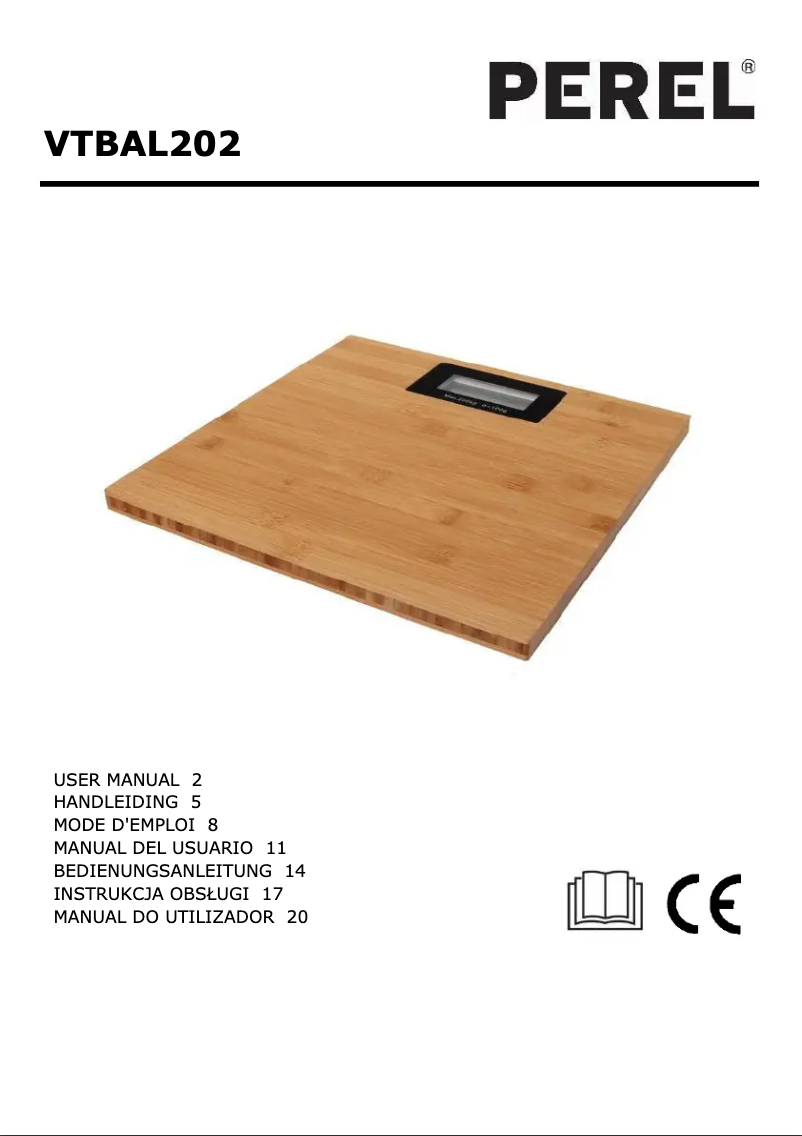 Página 1 del manual Manual de usuario Perel VTBAL202