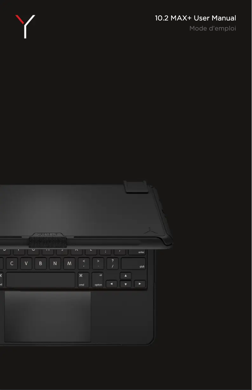 Page 1 de la notice Manuel utilisateur Brydge 10.2 Max+