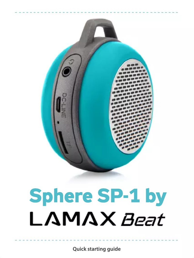 Image de la première page du manuel de l'appareil Sphere SP-1