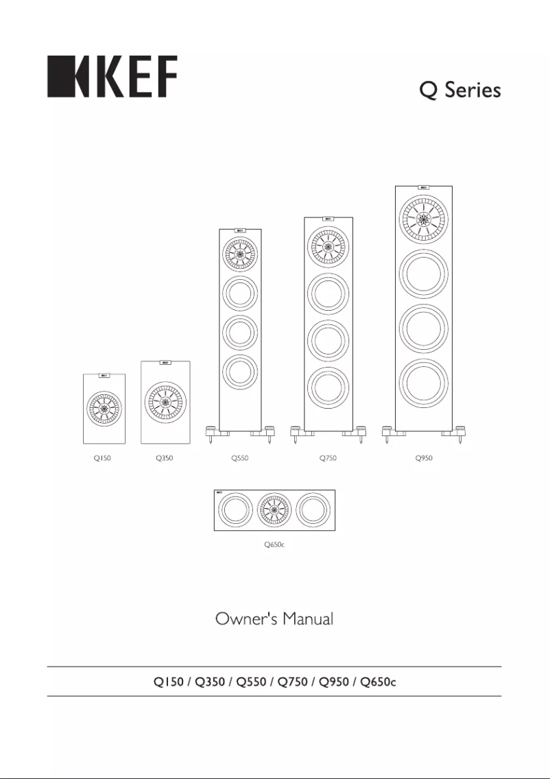 Page n°1 - Manuel utilisateur KEF Q950