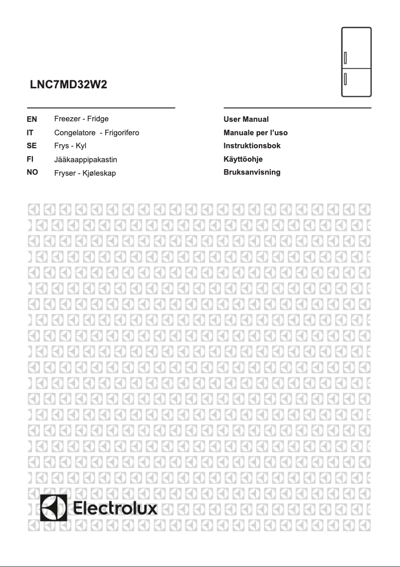 Page 1 de la notice Manuel utilisateur Electrolux LNC7MD32W2