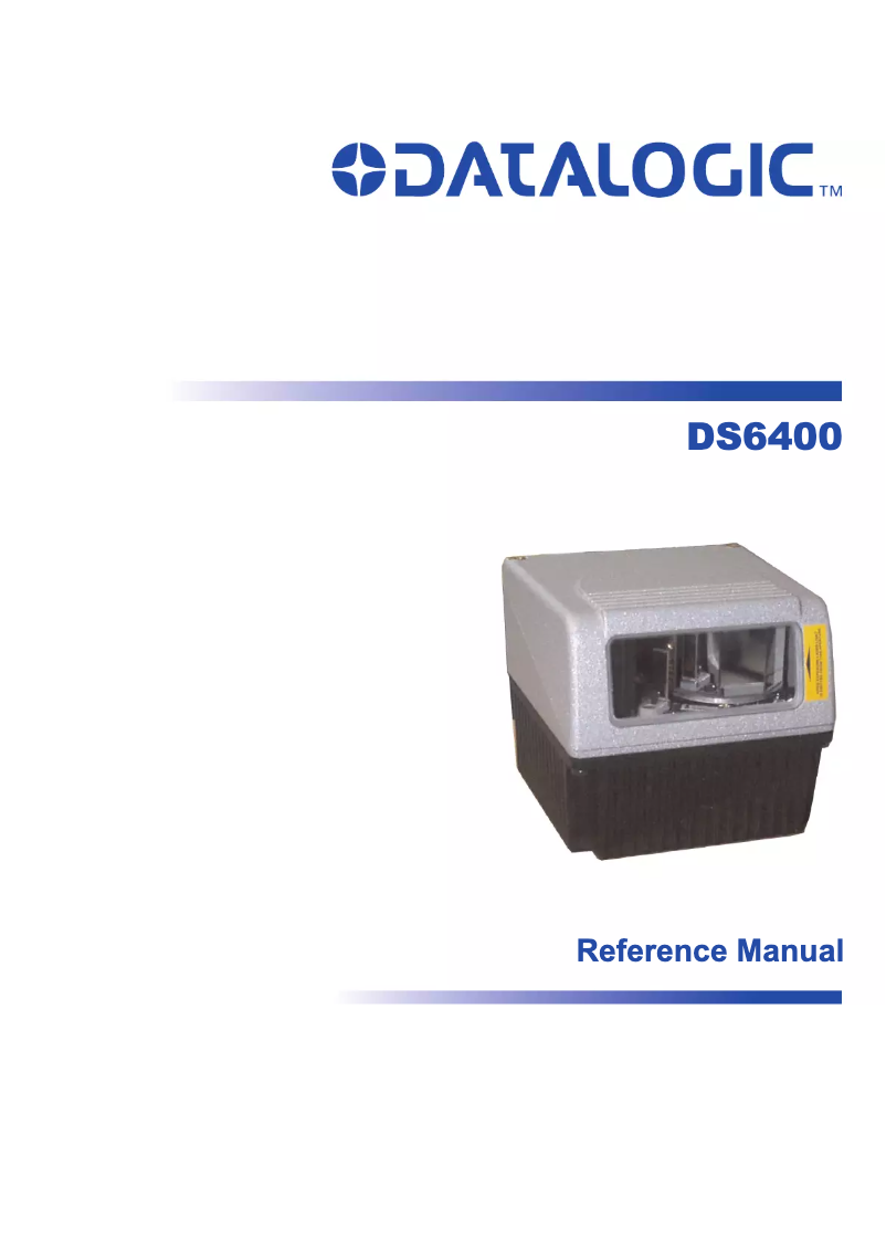 Image de la première page du manuel de l'appareil DS6400