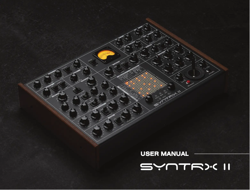 Page n°1 - Manuel utilisateur Erica Synths Syntrx II