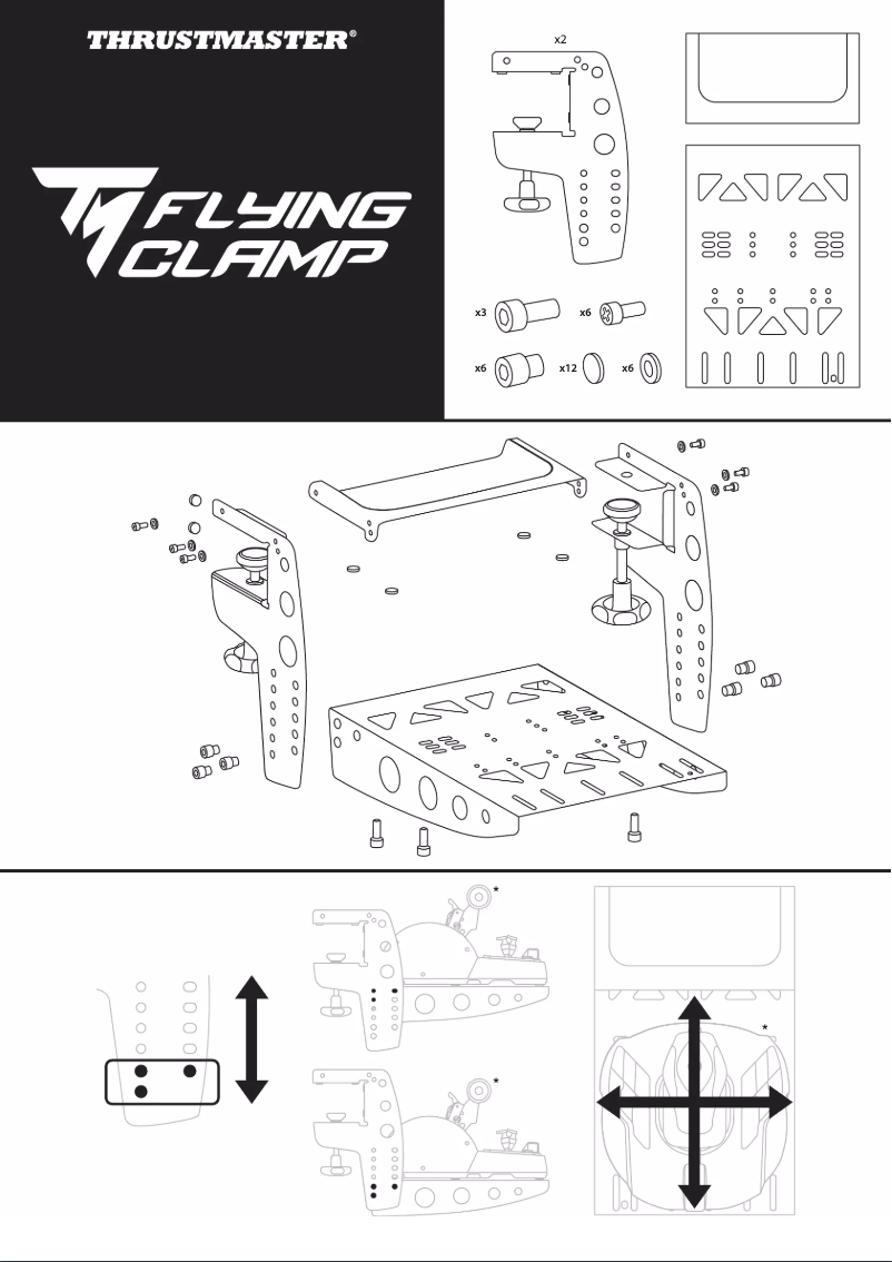 Page 1 de la notice Manuel utilisateur Thrustmaster TM Flying Clamp