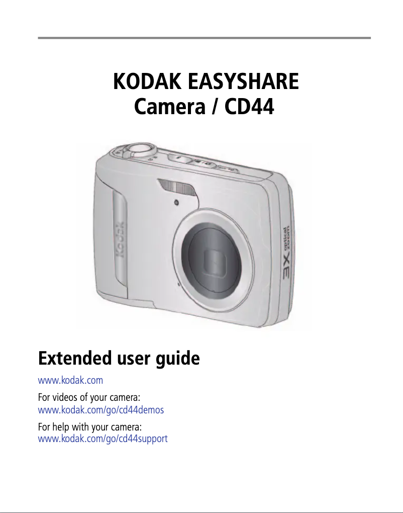 Page 1 de la notice Manuel utilisateur Kodak EasyShare CD44