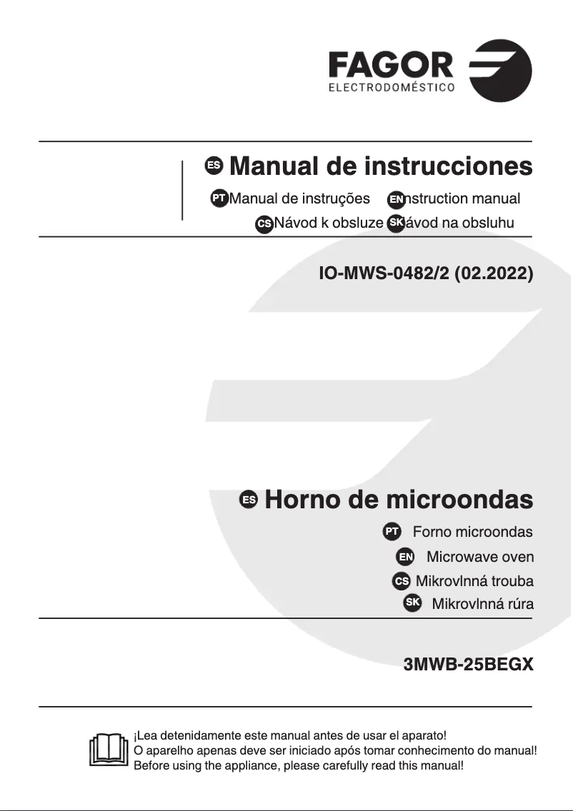 Page 1 de la notice Manuel utilisateur Fagor 3MWB-25BEGX