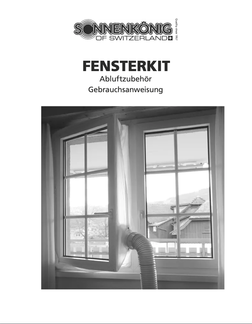 Page 1 de la notice Manuel utilisateur Sonnenkönig FENSTERKIT