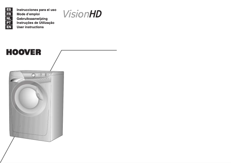 Page n°1 - Manuel utilisateur Hoover VHD 810/1-04S