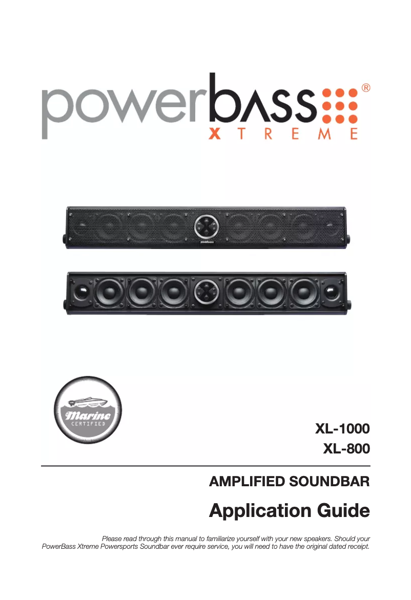 Page 1 de la notice Manuel utilisateur PowerBass XL-1000