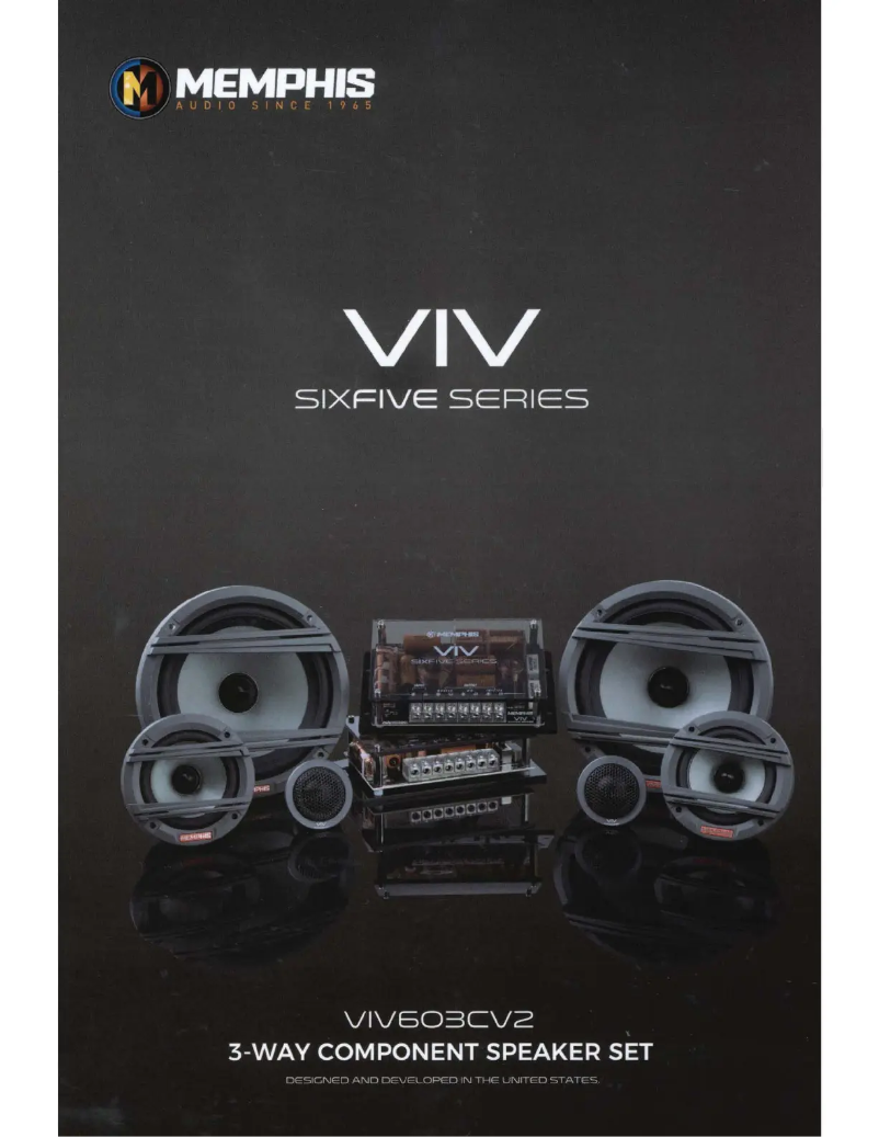 Page n°1 - Manuel utilisateur Memphis Audio VIV603CV2